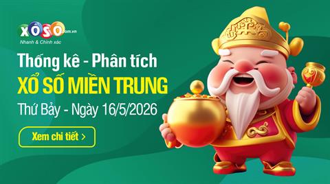 Thống kê XSMT 16/5/2026 - Phân tích Xổ số Miền Trung 16-5 Thứ 7