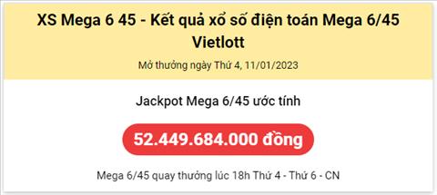 Thong ke Vietlott 11012023 - Phan tich Xo so Mega 645 11-01 Thu 4 hinh anh